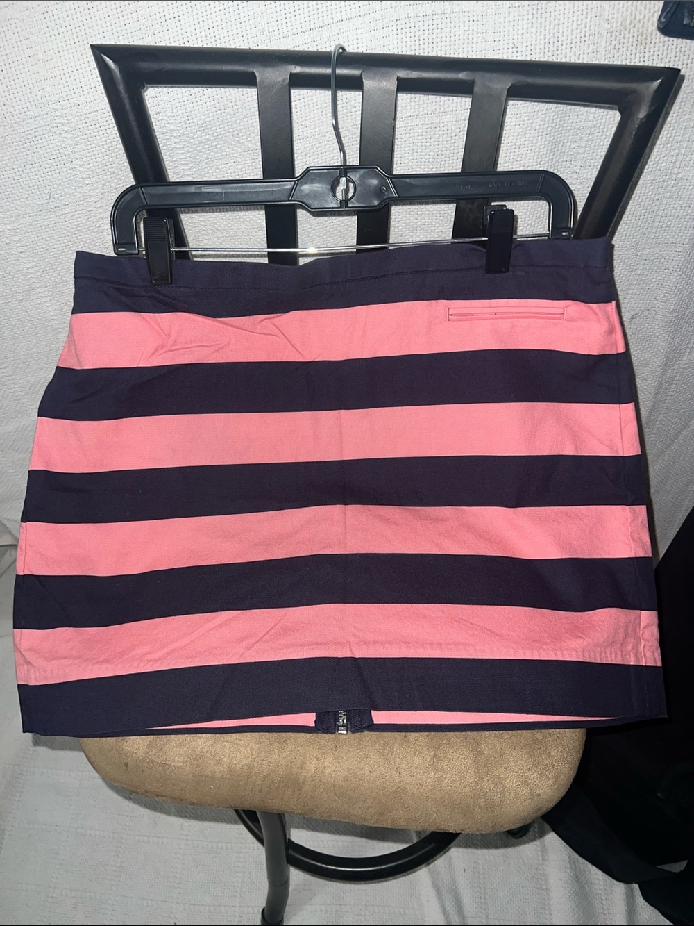 GAP Pink and Navy Striped Mini Skirt